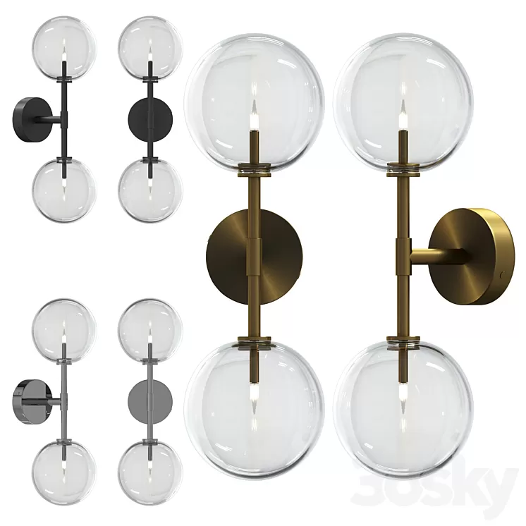 Wall lamp DAWN DUAL by Schwung Home 3D Model Free