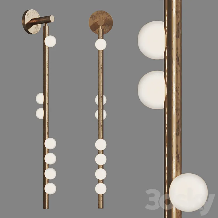 Wall lamp Drop System DSS.07.01 by Lindsey Adelman 3D Model Free