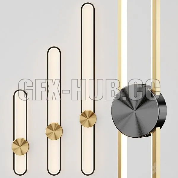 Wall Lamp HEIDY L Lampatron 3D Model