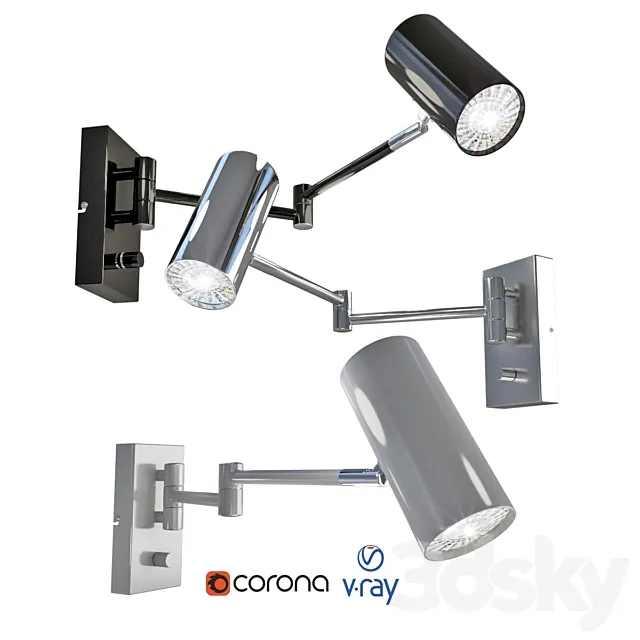 Wall lamp model TORINO from Markslöjd Sweden. 3D Model