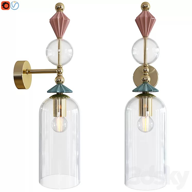 Wall lamp Odeon Light 4855 1WA BIZET 3D Model