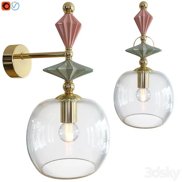 Wall lamp Odeon Light BIZET 3D Model