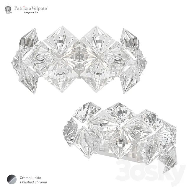 Wall lamp Patrizia Volpato Prisma 820 app30 3D Model