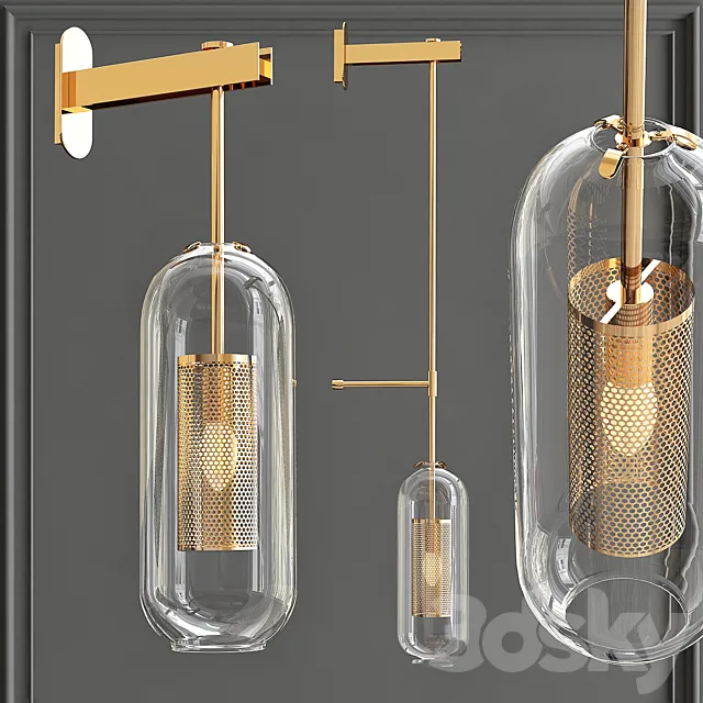 Wall lamp Perforation Wall Lamp 3D Model