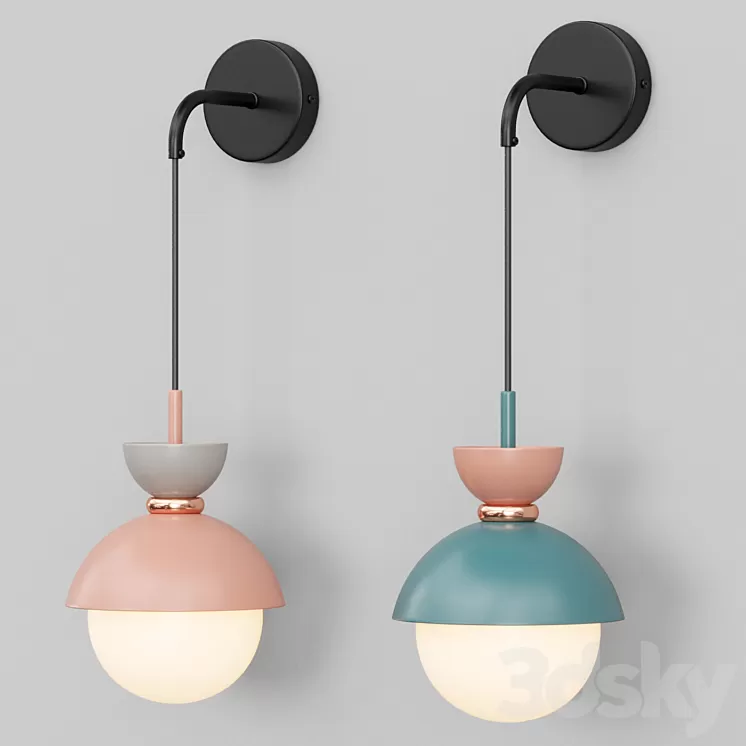 Wall lamp POMPON WALL Lampatron 3D Model