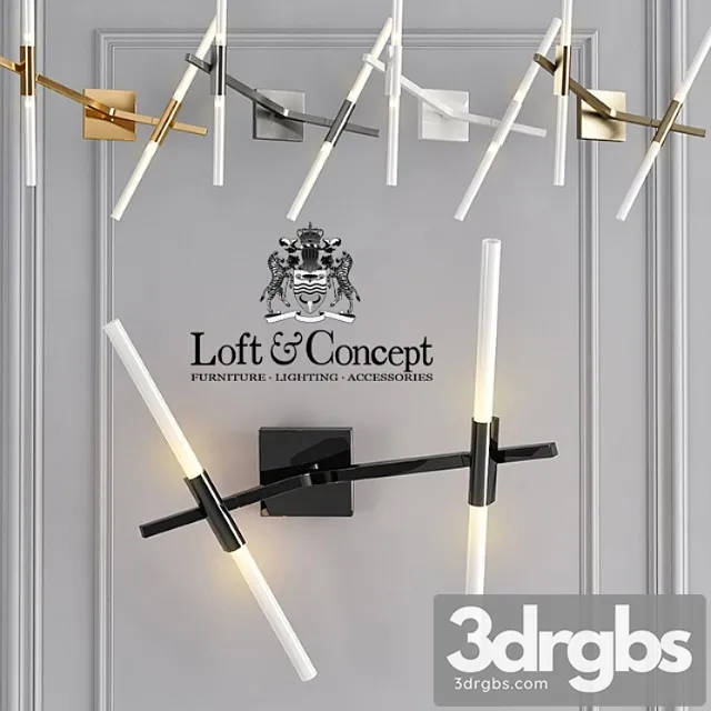 Wall lamp roll and hill agnes sconce 4 3D Model Free