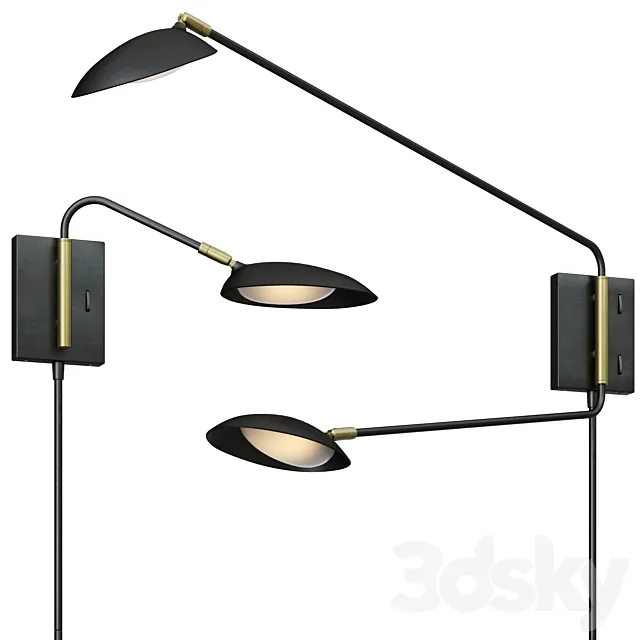 Wall lamp Scan Led 1 and 2 Light from Maxim Lighting 3D Model