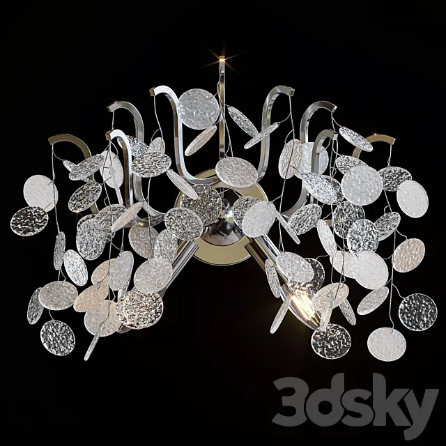 Wall lamp sconce Divinare Spumante 7288_26 AP-2 3D Model