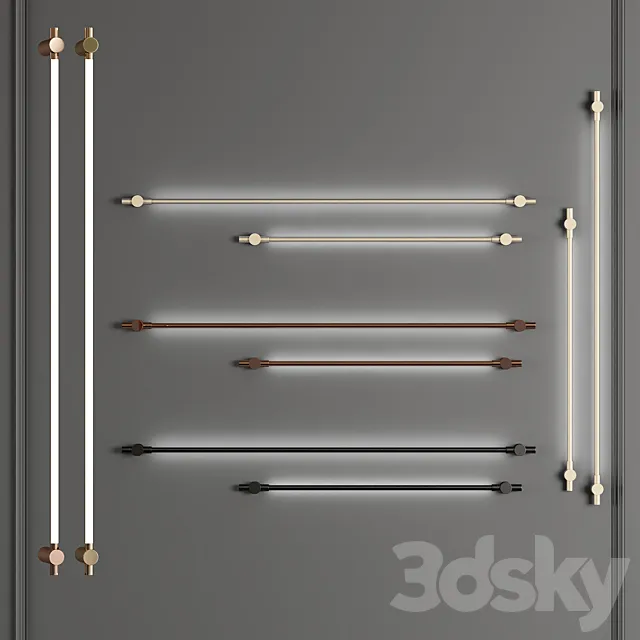 wall lamp set gj 3DModel