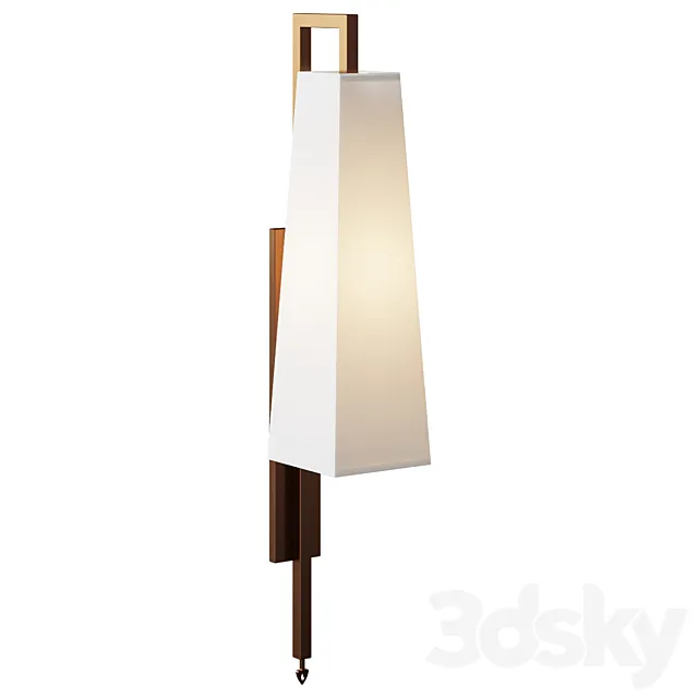 Wall lamp SN011-1-BRS Article: 8151_8996 3D Model