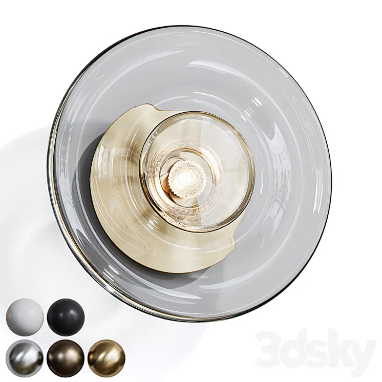 Wall lamp Sol Round from Soktas 3D Model Free