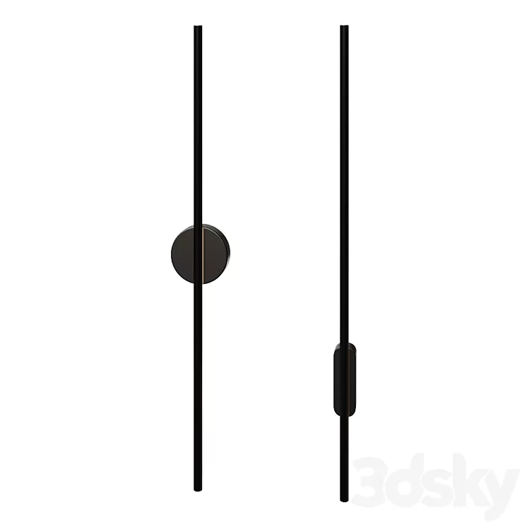 Wall lamp Verde AP L1000 Black 3D Model Free