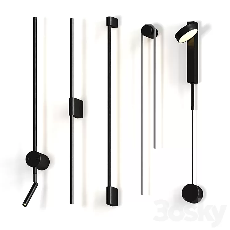 WALL LAMPS COLLECTION 2 3D Model