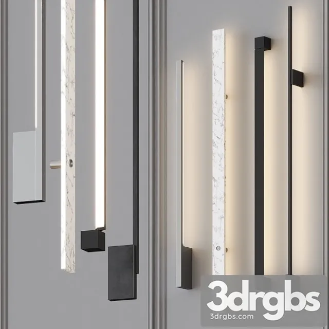 Wall Lamps Set 1 3D Model Free