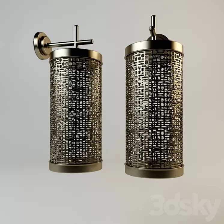wall light coper 3D Model