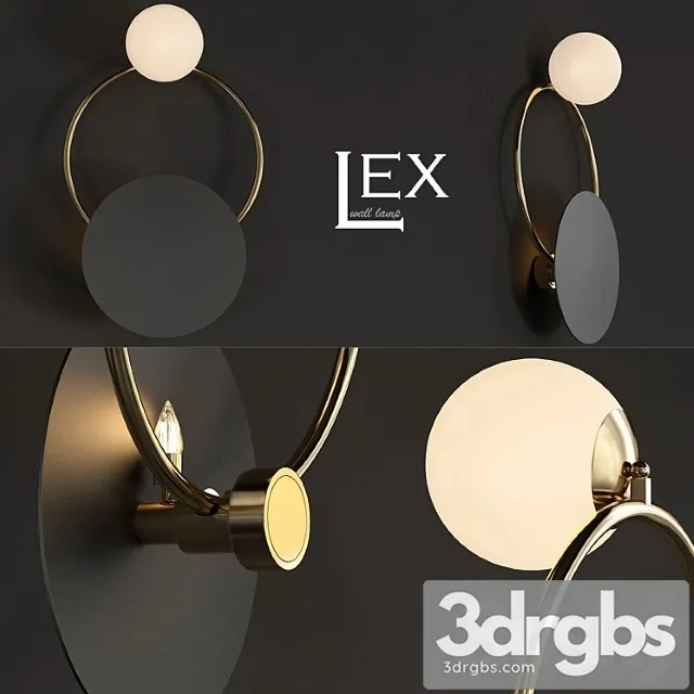 Wall light Hex 3D Model Free