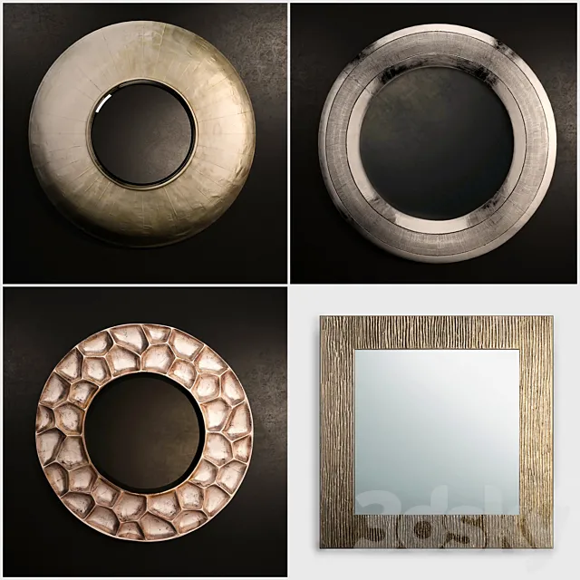 Wall mirror (Collection №4) 3D Model