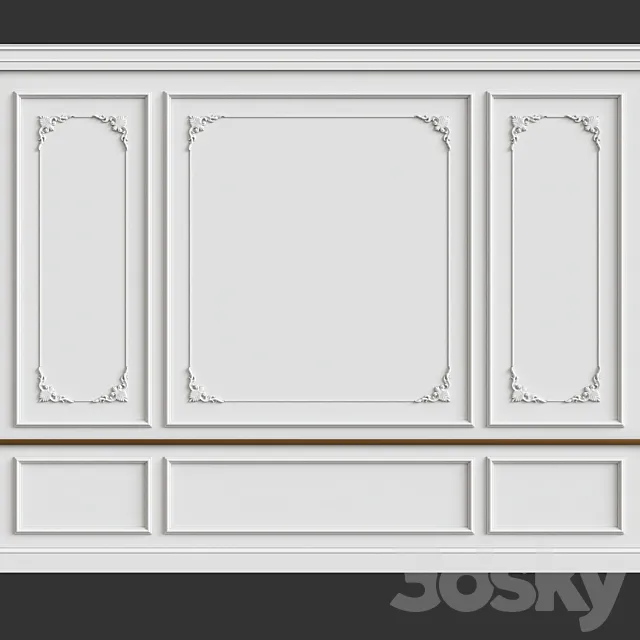Wall molding 3D Model