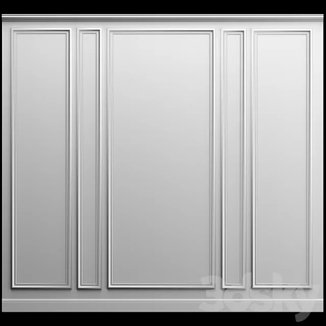 Wall molding 3D Model