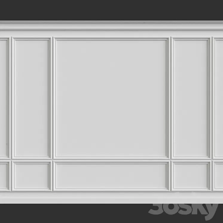 Wall molding 3D Model