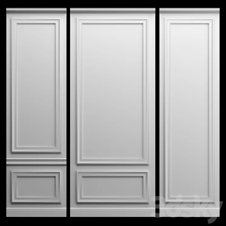 Wall molding 3D Model