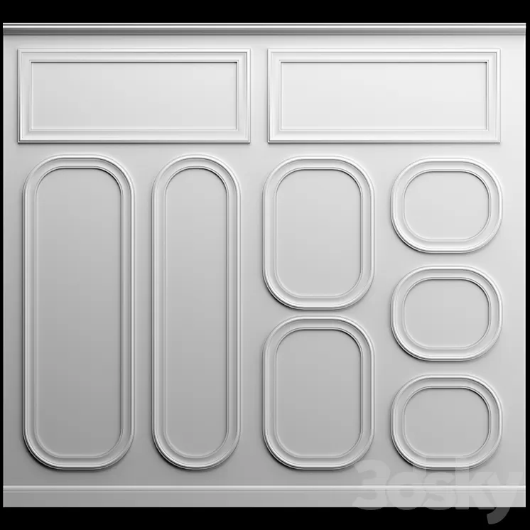 Wall molding 3D Model