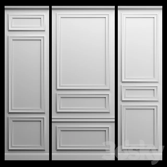 Wall molding 3D Model