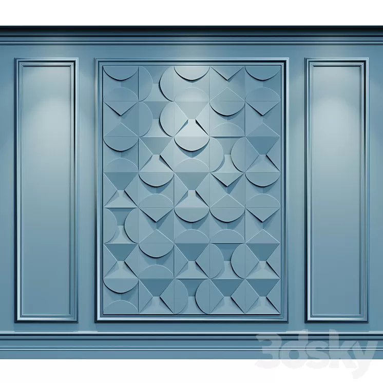 Wall molding classic 3 Orac decor 3D Model Free Download