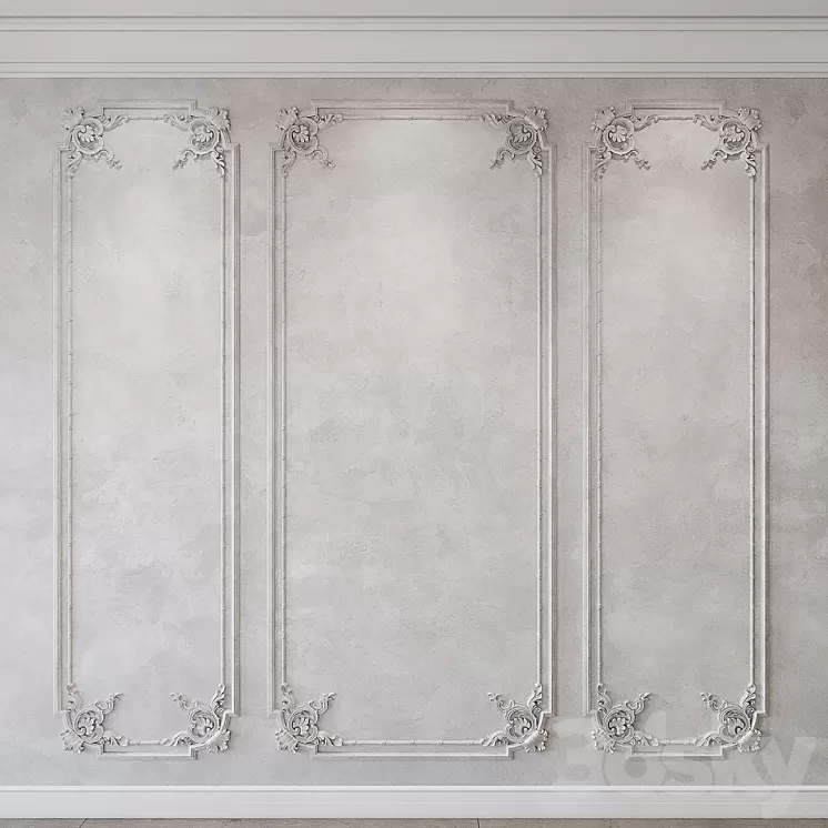 Wall molding classic 3D Model