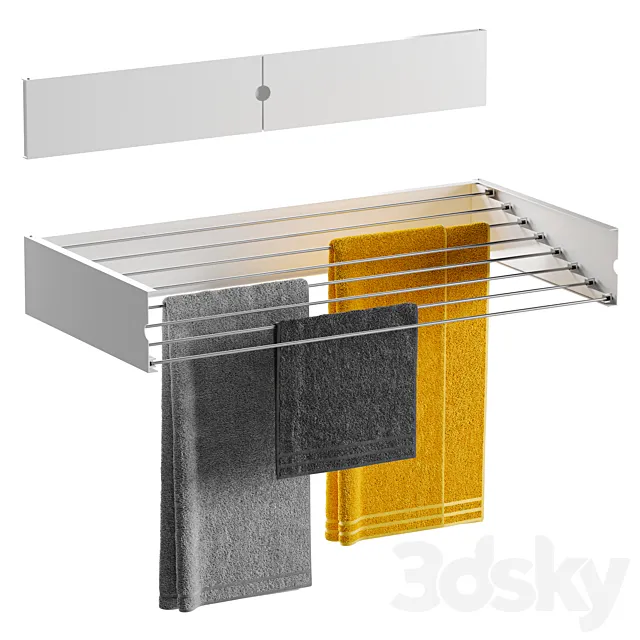 Wall-mounted clothes dryer 3D Model