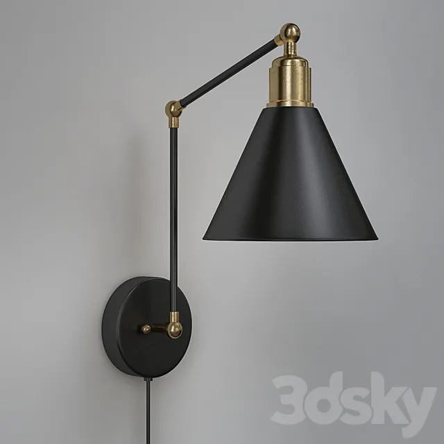 Wall mounted IKEA lamps 3D Model