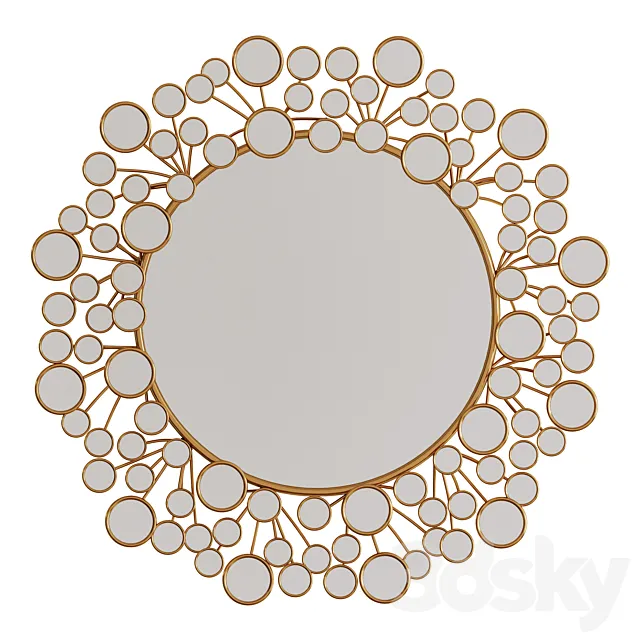 Wall-mounted round "Sunset Rose" 3DModel
