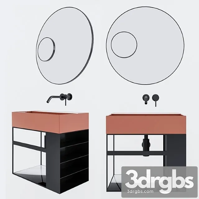 Wall Mounted Washbasin Globo 3D Model Free