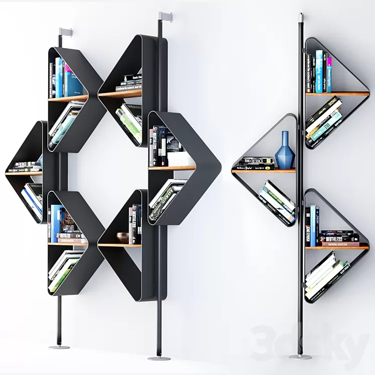 Wall- or ceiling-hanging bookcase from Cattelan 3D Model