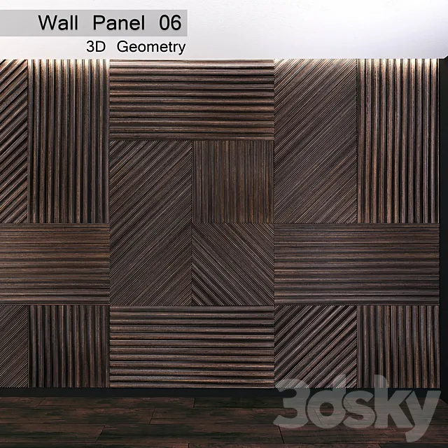 Wall Panel 06. 3D Geometry 3DModel
