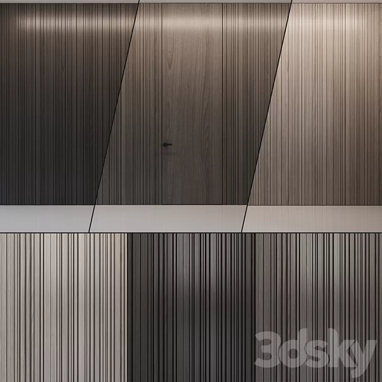 Wall Panel 06 Muzafarov Collection 3D Model Free