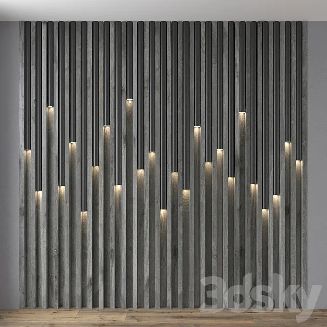 Wall panel 09 3DModel