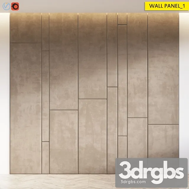 Wall panel 1 3D Model Free
