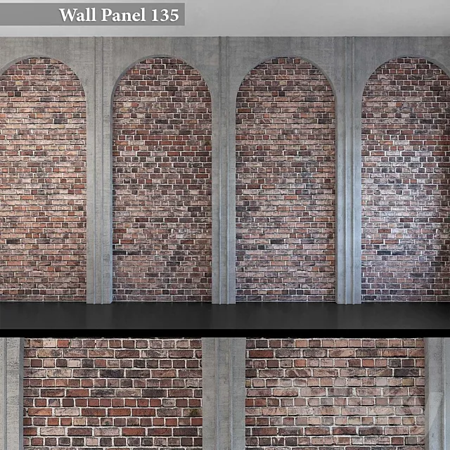 Wall Panel 135 3D Model