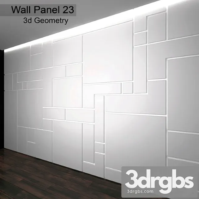 Wall panel 23 3D Model Free