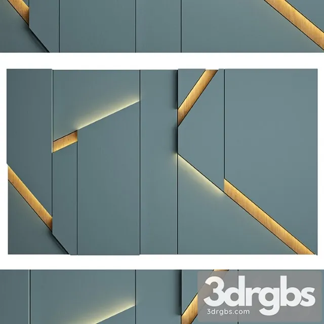 Wall panel 34 3D Model Free