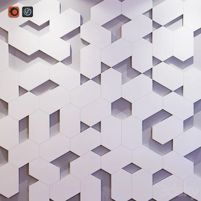 Wall panel 3D Model