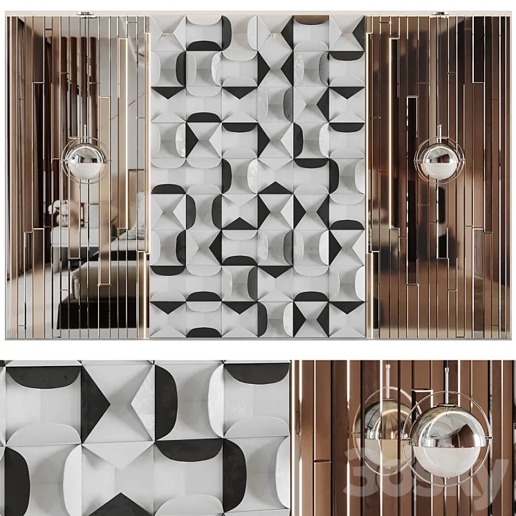 wall panel 3D Model Free