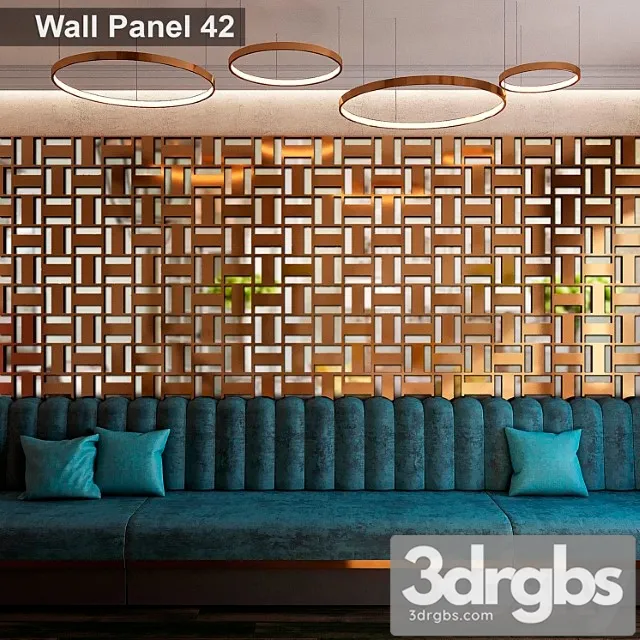 Wall panel 42 3D Model Free