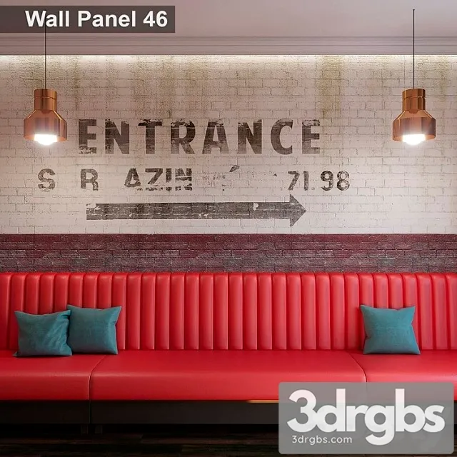 Wall panel 46 3D Model Free