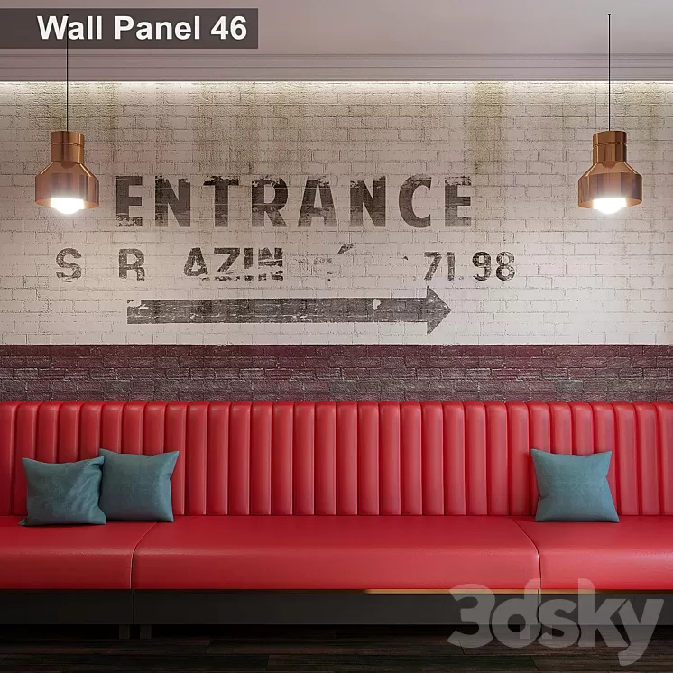 Wall Panel 46 3D Model