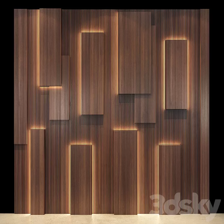 Wall Panel 52 3D Model