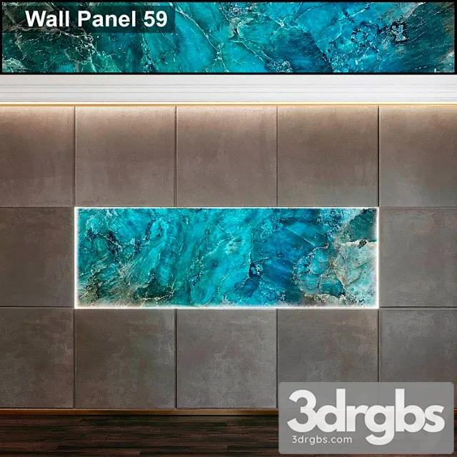Wall panel 59 3D Model Free