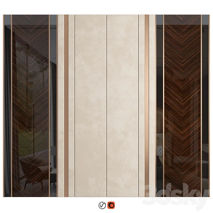 Wall Panel Decor 15 3D Model Free