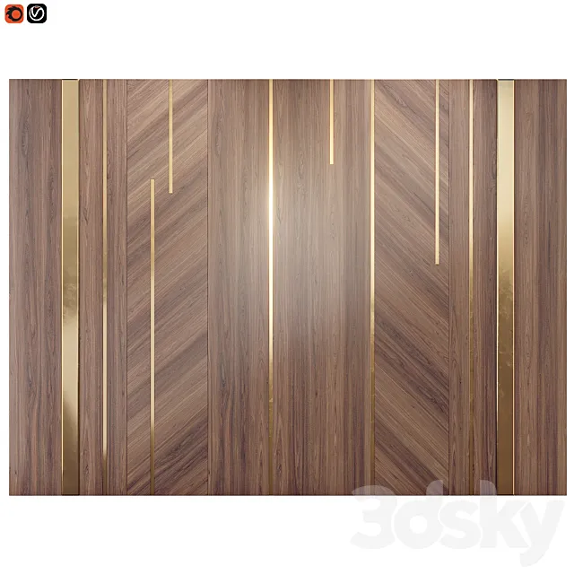 Wall panel Delirium 3D Model